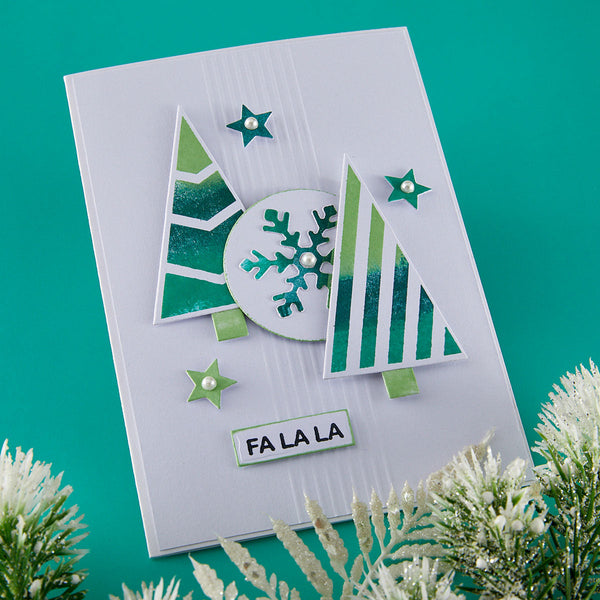 Snowflake Kisses Sentiments Press + Foil Plate & Die Set by Lisa Horton