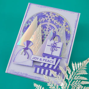 Snowflake Kisses Sentiments Press + Foil Plate & Die Set by Lisa Horton