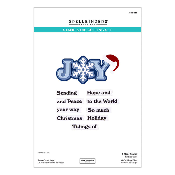 Snowflake Joy Stamp & Die Set by Lisa Horton