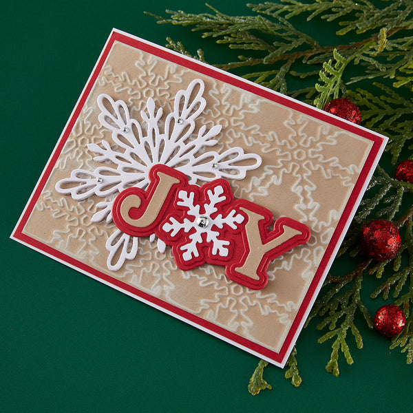 Snowflake Background Etched Dies by Lisa Horton