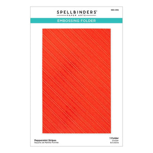 Peppermint Stripes Embossing Folder