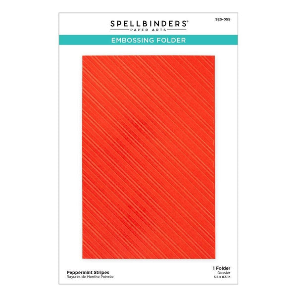 Peppermint Stripes Embossing Folder