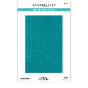 Scribbled Letter Embossing Folder by Dina Wakley