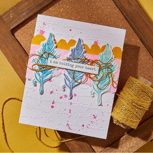 Scribbled Letter Embossing Folder by Dina Wakley
