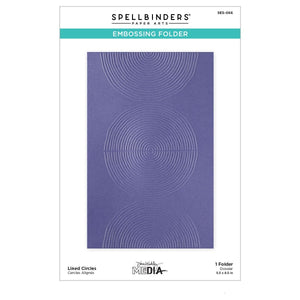 Lined Circles Embossing Folder by Dina Wakley