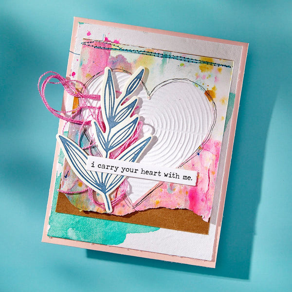 Lined Circles Embossing Folder by Dina Wakley
