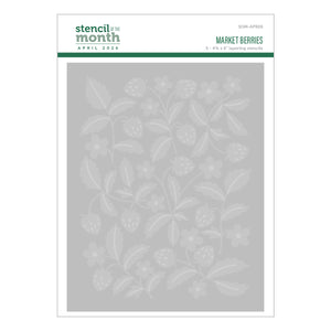 Market Berries - Stencil of the Month