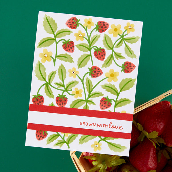 Market Berries - Stencil of the Month
