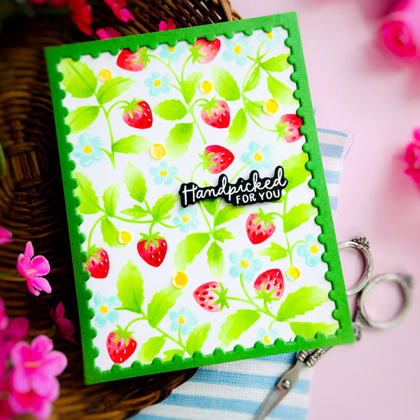 Market Berries - Stencil of the Month