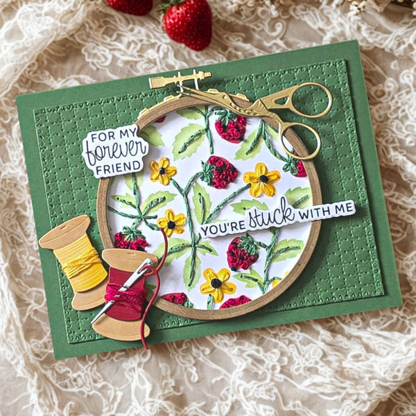 Market Berries - Stencil of the Month