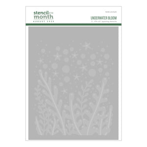 Underwater Bloom - Stencil of the Month