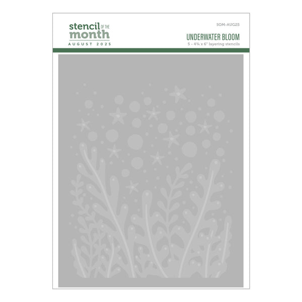 Underwater Bloom - Stencil of the Month