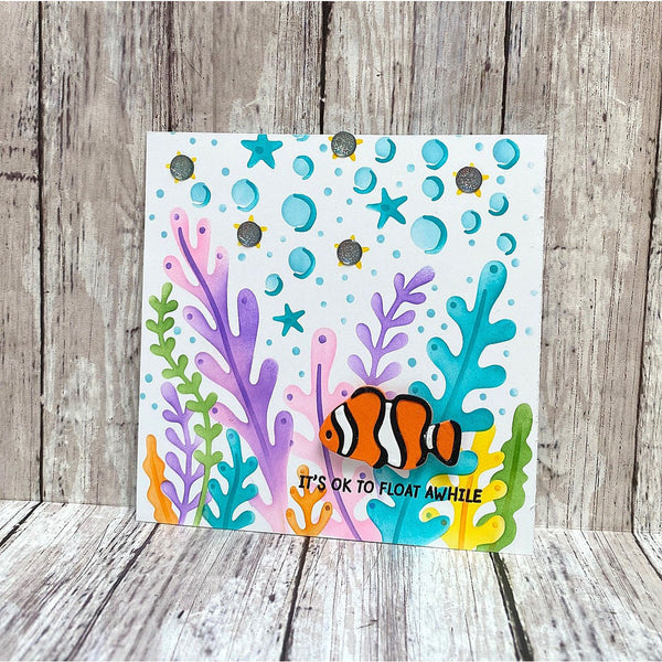 Underwater Bloom - Stencil of the Month