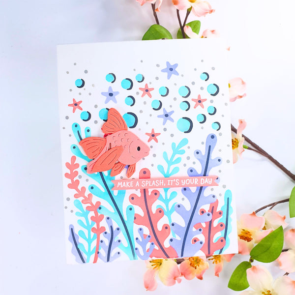 Underwater Bloom - Stencil of the Month