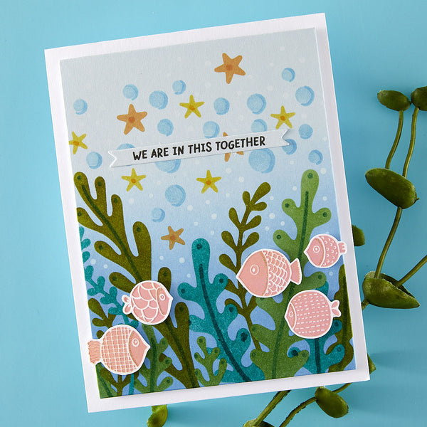 Underwater Bloom - Stencil of the Month