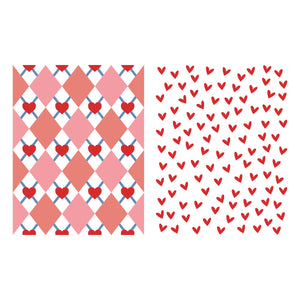 Two Way Heart - Stencil of the Month