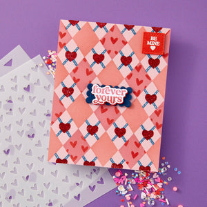 Two Way Heart - Stencil of the Month
