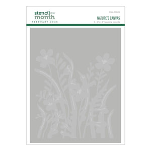 Nature's Canvas -  Stencil of the Month