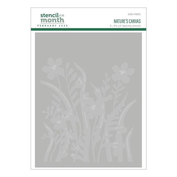 Nature's Canvas -  Stencil of the Month