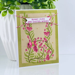 Botanical Bunny - Stencil of the Month