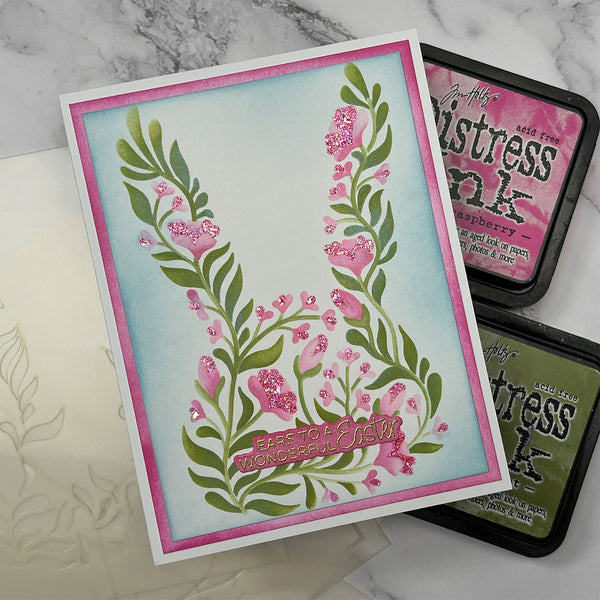Botanical Bunny - Stencil of the Month