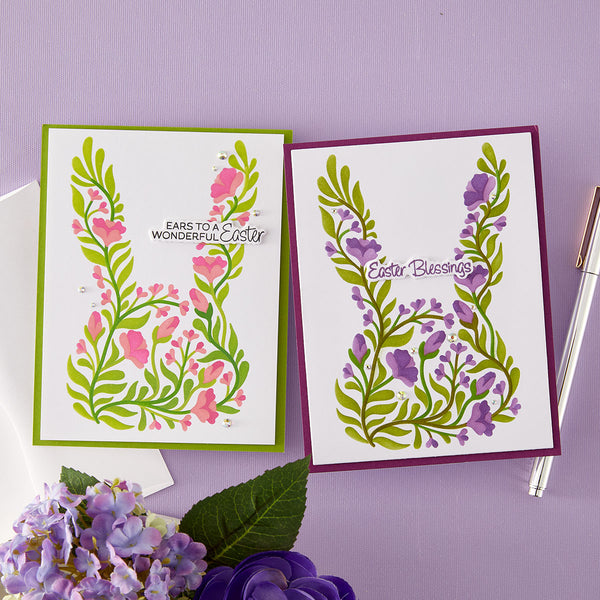 Botanical Bunny - Stencil of the Month