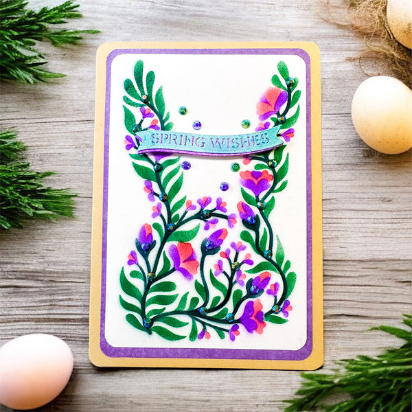 Botanical Bunny - Stencil of the Month