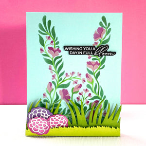 Botanical Bunny - Stencil of the Month