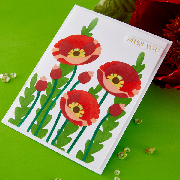Poppy Perfection - Stencil of the Month