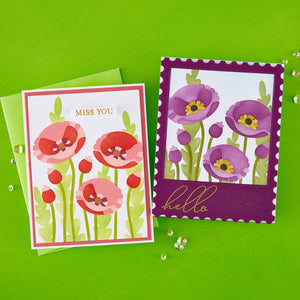 Poppy Perfection - Stencil of the Month