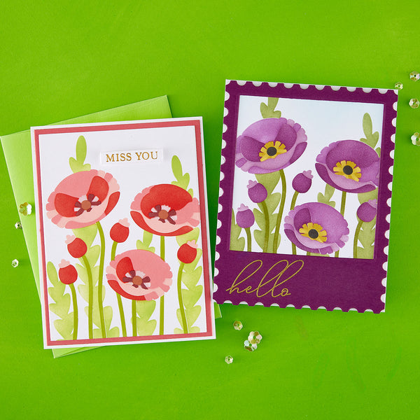 Poppy Perfection - Stencil of the Month