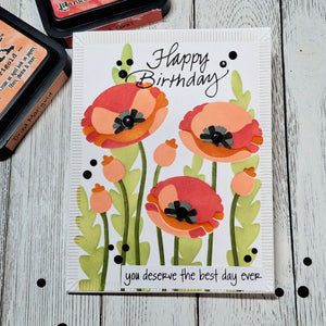 Poppy Perfection - Stencil of the Month