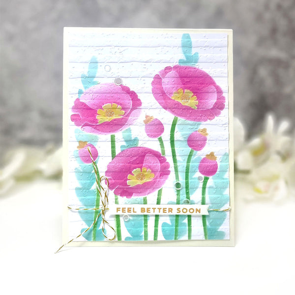 Poppy Perfection - Stencil of the Month