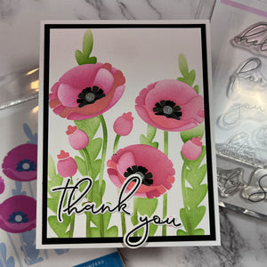 Poppy Perfection - Stencil of the Month