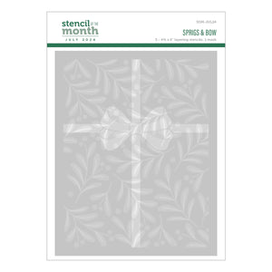 Sprigs & Bow - Stencil of the Month