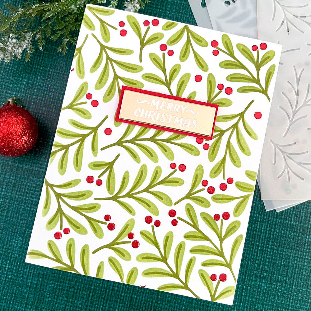 Sprigs & Bow - Stencil of the Month