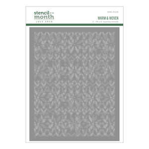 Warm & Woven - Stencil of the Month