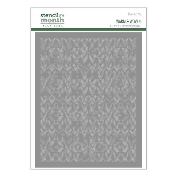 Warm & Woven - Stencil of the Month