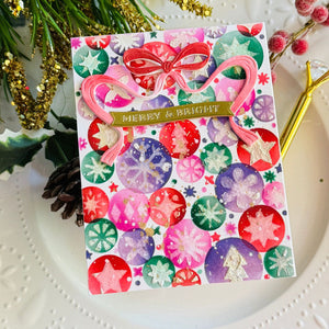 Holiday Harmony Stencil of the Month - card project 10