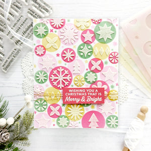 Holiday Harmony Stencil of the Month - card project 15