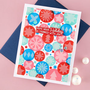 Holiday Harmony Stencil of the Month - card project 2