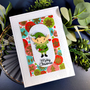 Holiday Harmony Stencil of the Month - card project 5