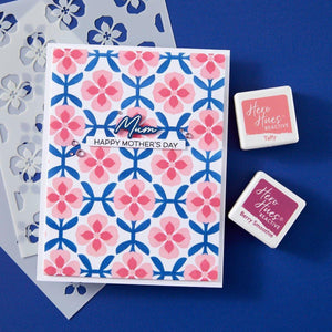 Mosaic & Quilted Memories -  Stencil of the Month