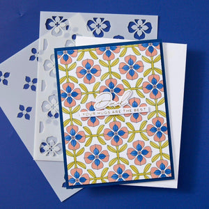 Mosaic & Quilted Memories -  Stencil of the Month