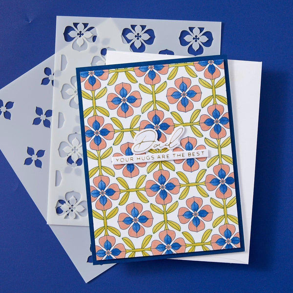 Mosaic & Quilted Memories -  Stencil of the Month