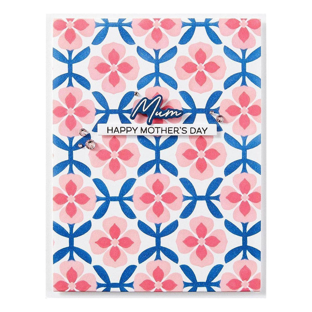 Mosaic & Quilted Memories -  Stencil of the Month