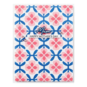 Mosaic & Quilted Memories -  Stencil of the Month