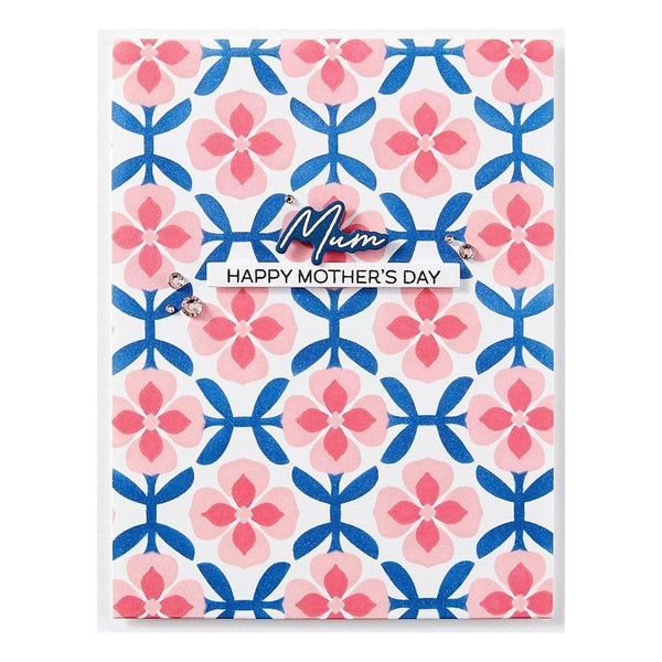 Mosaic & Quilted Memories -  Stencil of the Month