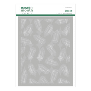 Write On - Stencil of the Month