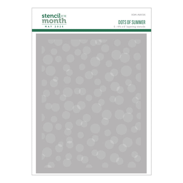 Dots of Summer - Stencil of the Month